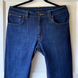 Men’s Organic Cotton Nudie Jeans “Thin Finn” in Blue
